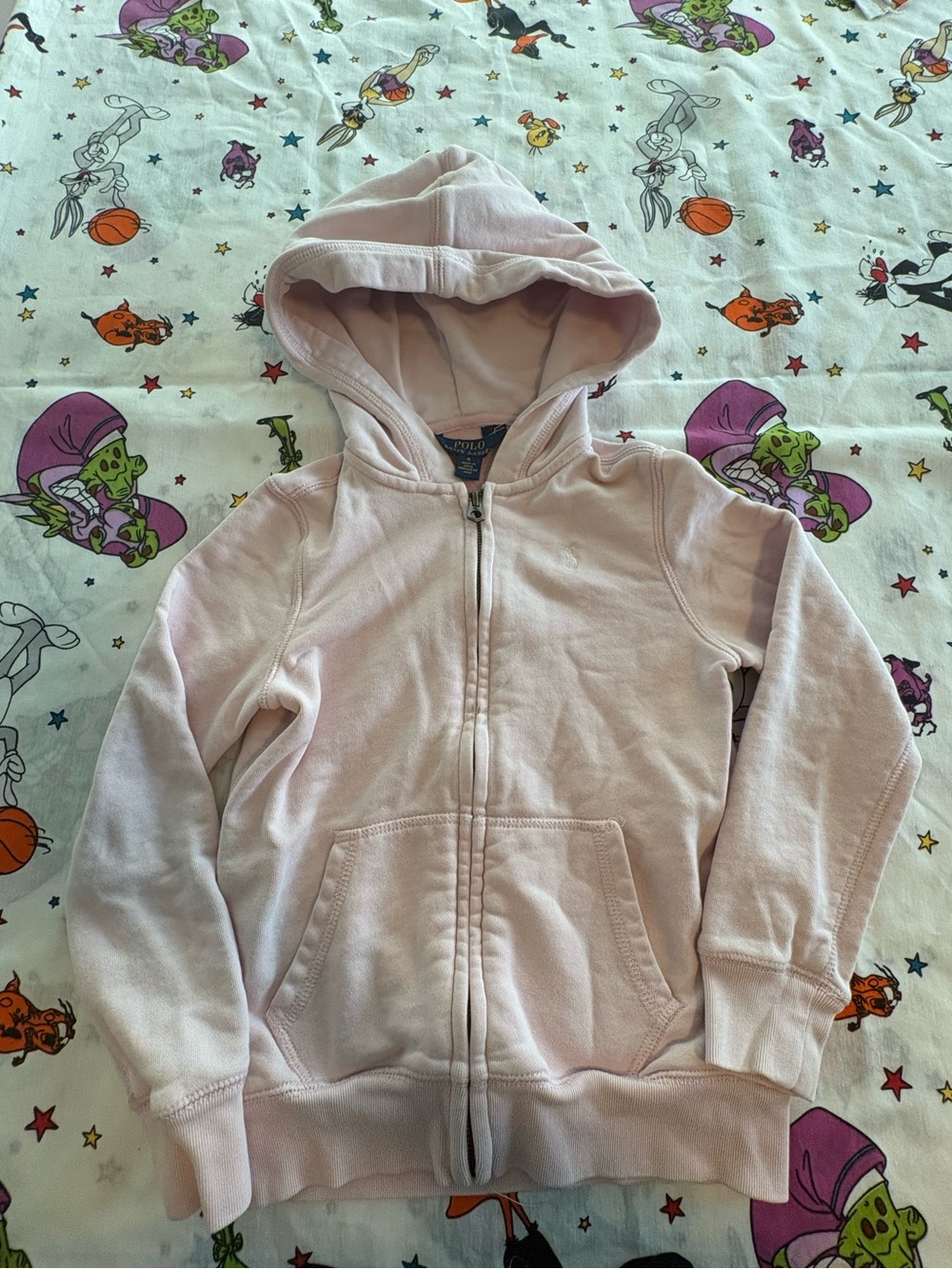 Polo by Ralph Lauren Light Pink Kids Zip-Up Hoodie